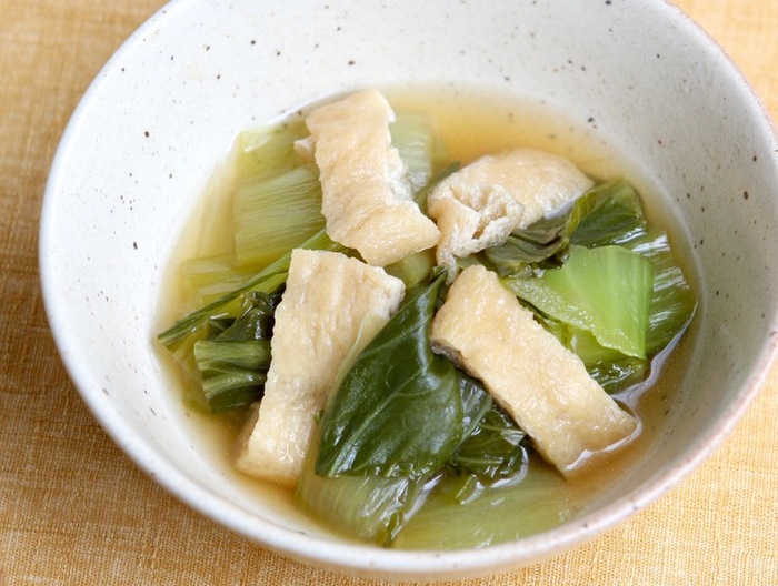 もう一品 簡単 青梗菜と揚げの煮びたし