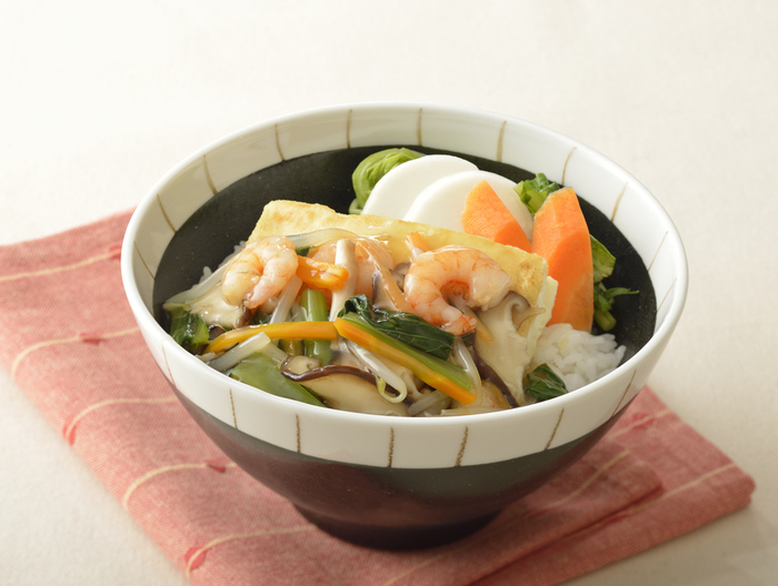 麺つゆ海老あんかけ どんぶり