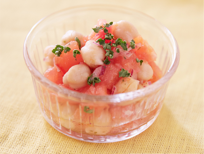 ひよこ豆とトマトのマリネ