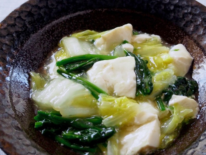 簡単 ほっこり白菜豆腐中華煮