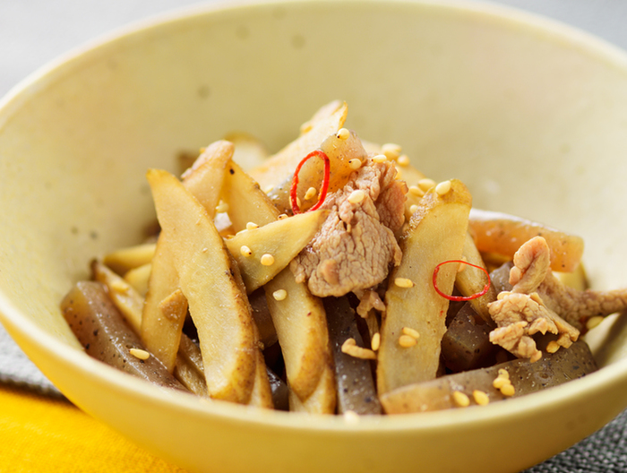 豚肉とごぼうのきんぴら