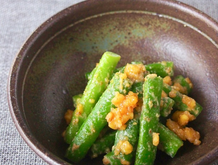 いんげんのくるみ和え