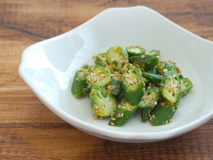 オクラのごまあえ