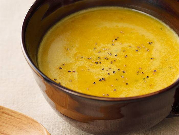 豆乳かぼちゃスープ