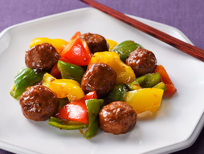 彩り野菜肉団子