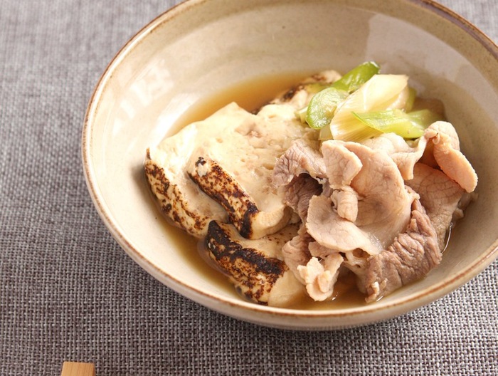 豚もも肉で作る 肉豆腐