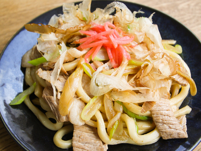塩分控えめ 焼きうどん