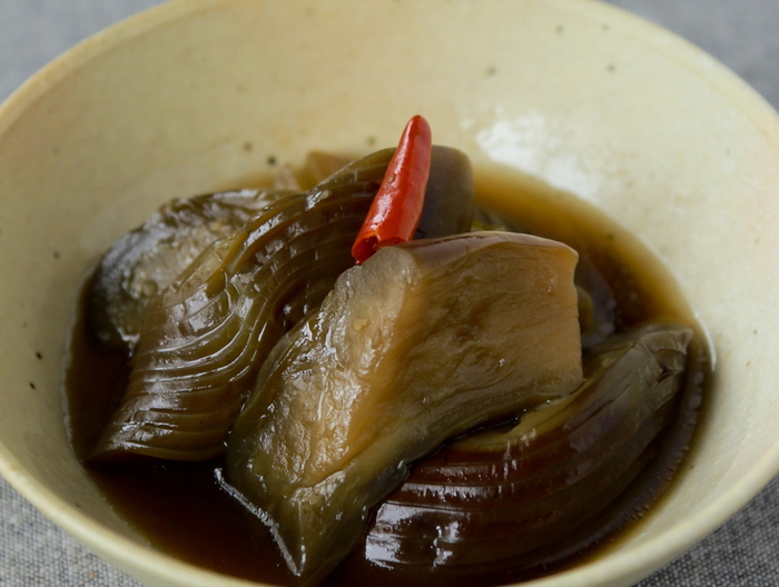 甘さ控えめ なすの田舎煮