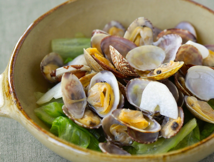 塩分控えめ あさりの酒蒸し