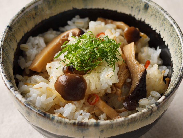 きのこのしょうが煮アレンジ  混ぜご飯