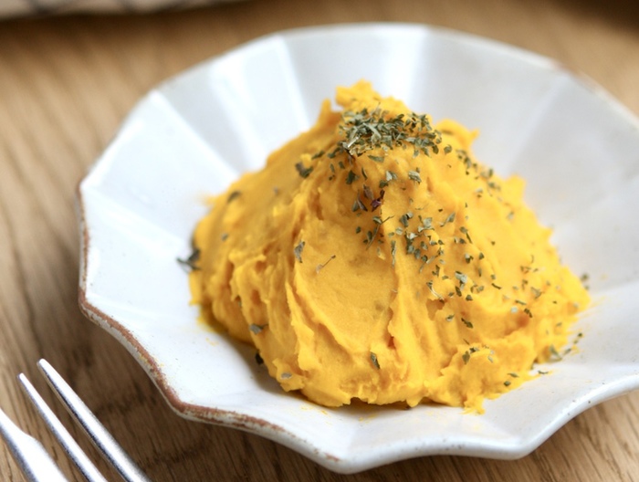 ヨーグルトであっさり かぼちゃサラダ