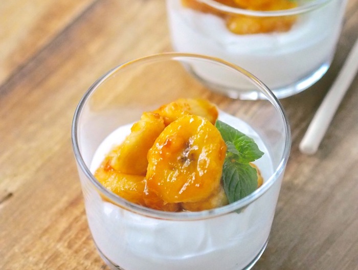 キャラメルバナナヨーグルト