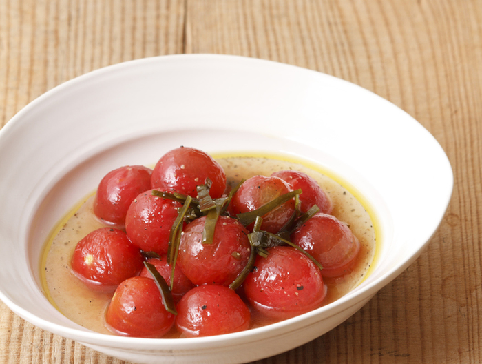 昆布とミニトマトのマリネ