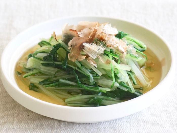 だしが効いた 水菜のおひたし