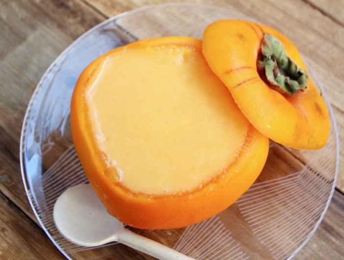 簡単すぎて困っちゃう とろーり柿ぷりん