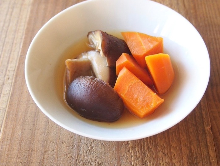 しいたけとにんじんの煮しめ