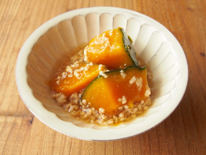 かぼちゃのそぼろあん煮