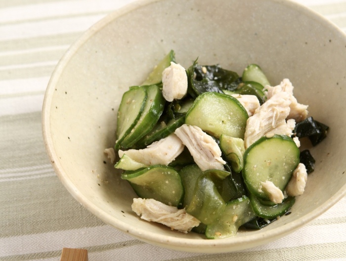 ささ身ときゅうりのごまあえ