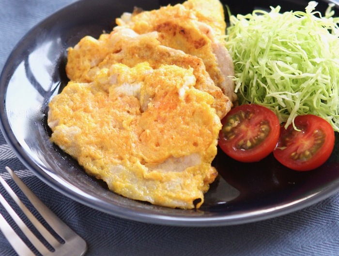 豚肉と人参のピカタ