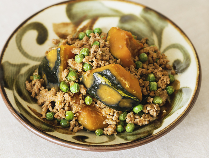 かぼちゃのそぼろ煮