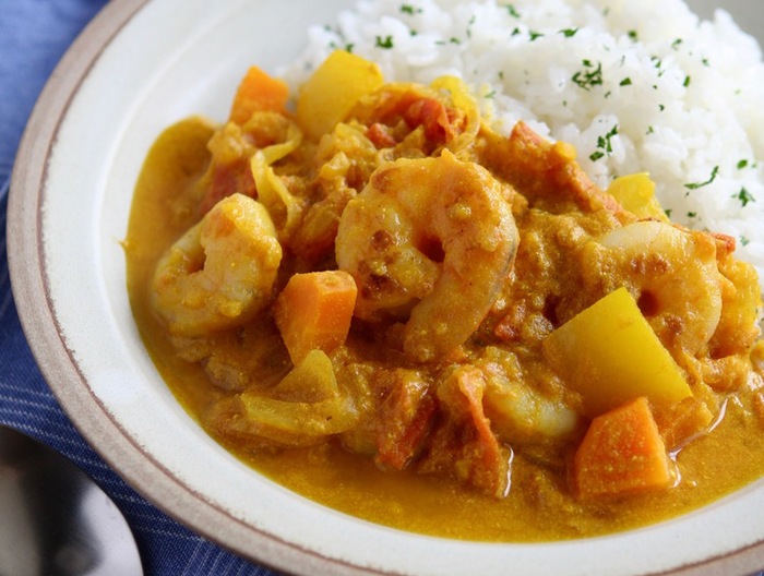 おなかにやさしいえびカレー