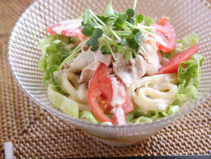 さっぱりサラダうどん