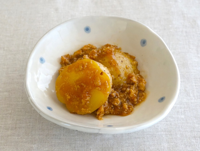 新じゃがのそぼろ煮