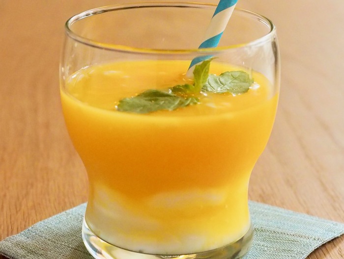 オレンジヨーグルトドリンク