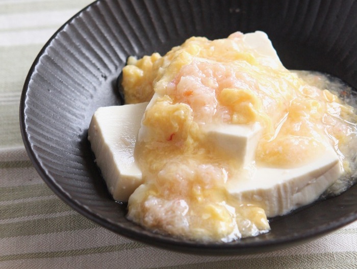豆腐のかに卵あんかけ
