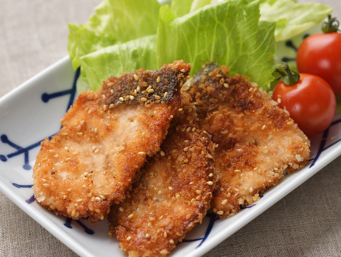 鮭のごまパン粉焼き
