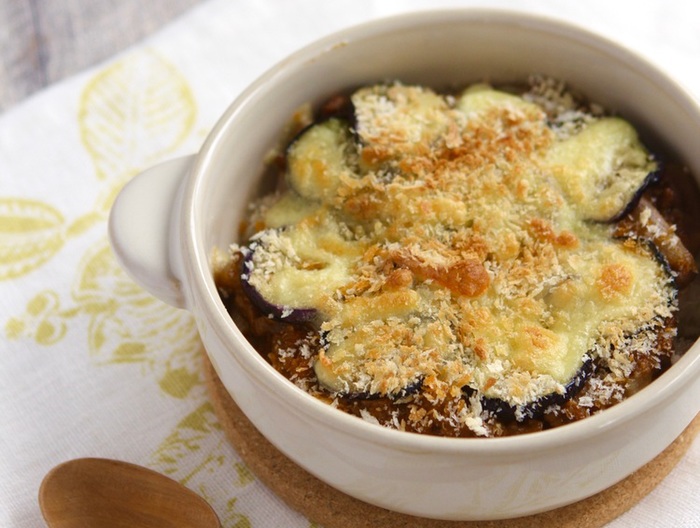 なすのミートソースドリア風