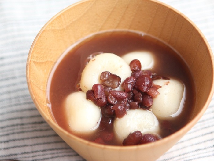 あずき缶でつくる 白玉おしるこ