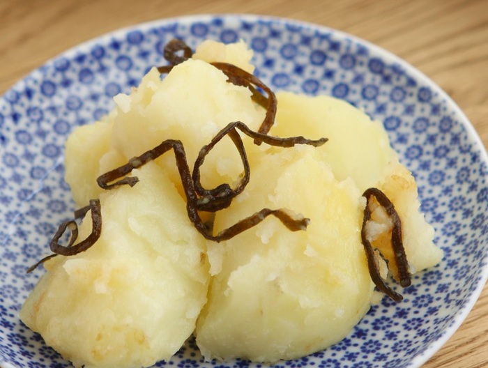 電子レンジで 和風粉吹きいも