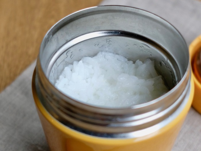 スープジャーで作るおかゆ