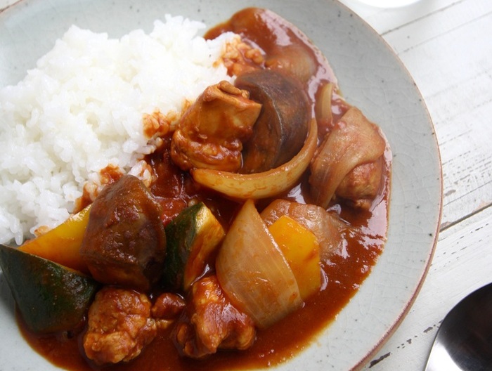 なすとズッキーニの夏野菜カレー