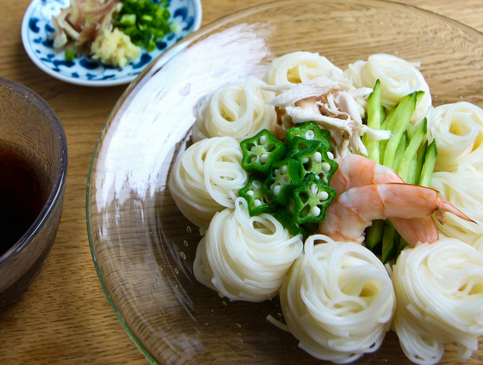 具だくさん 冷やしそうめん