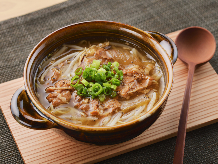 牛丼の素ともやしの レンジおかずスープ