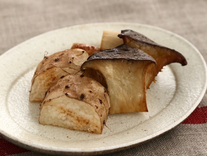 焼き長いもとエリンギの山椒塩