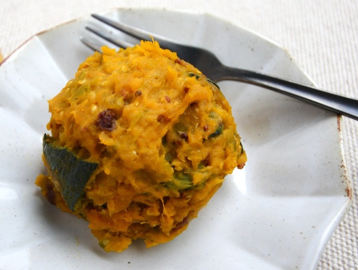 かぼちゃとレーズンのサラダ