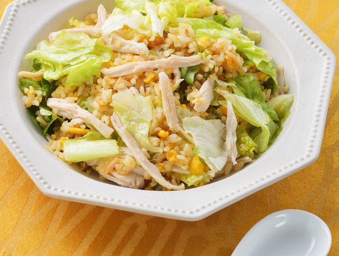 シャキシャキレタスチャーハン