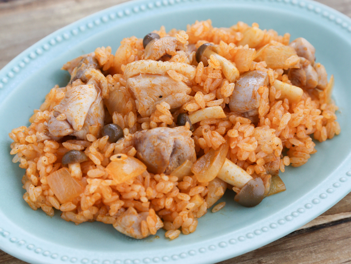 塩分控えめ　チキンライス