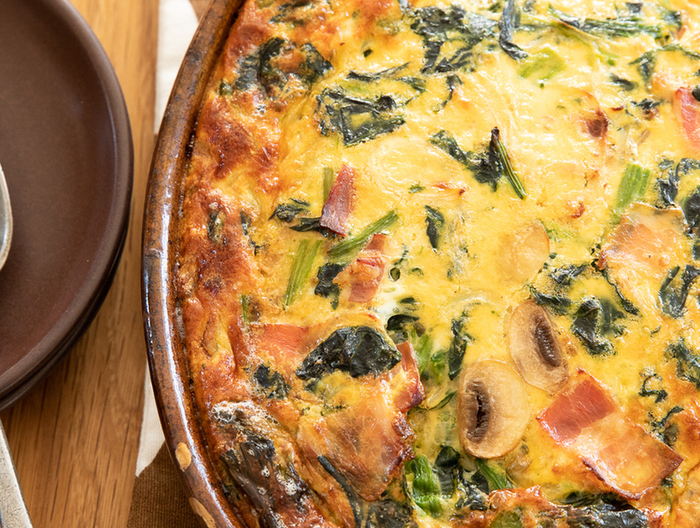 ほうれん草とベーコンのキッシュ