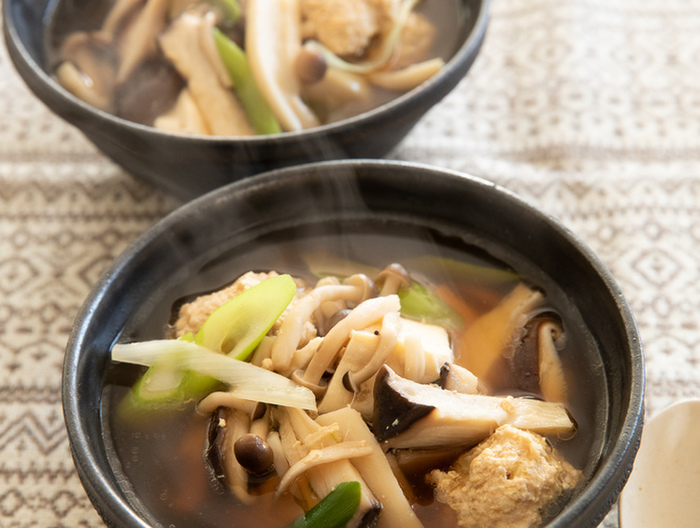 鶏団子ときのこ汁