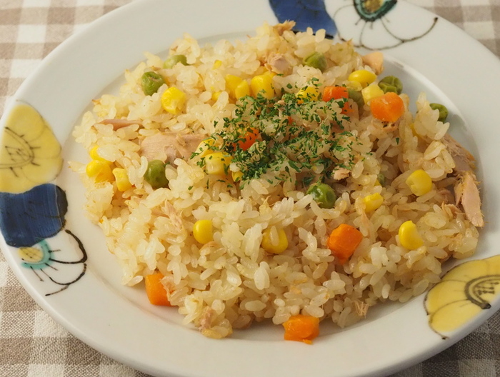 炊飯器でカレーピラフ風
