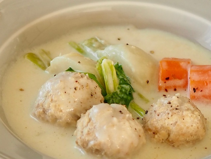 肉団子とかぶのクリーム煮