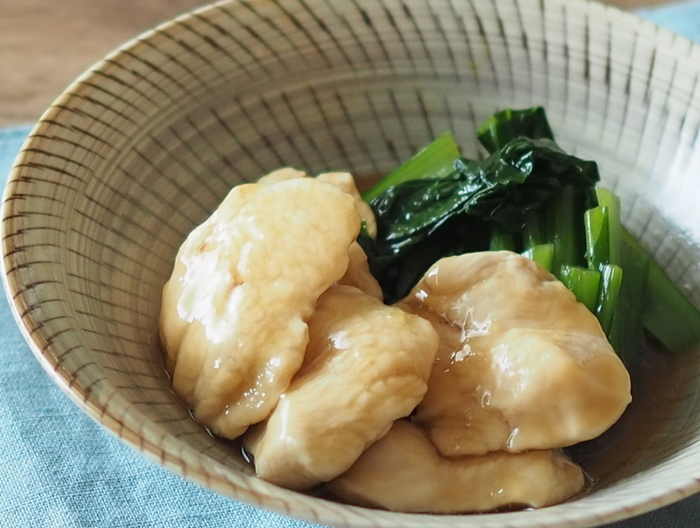 鶏肉と小松菜の治部煮