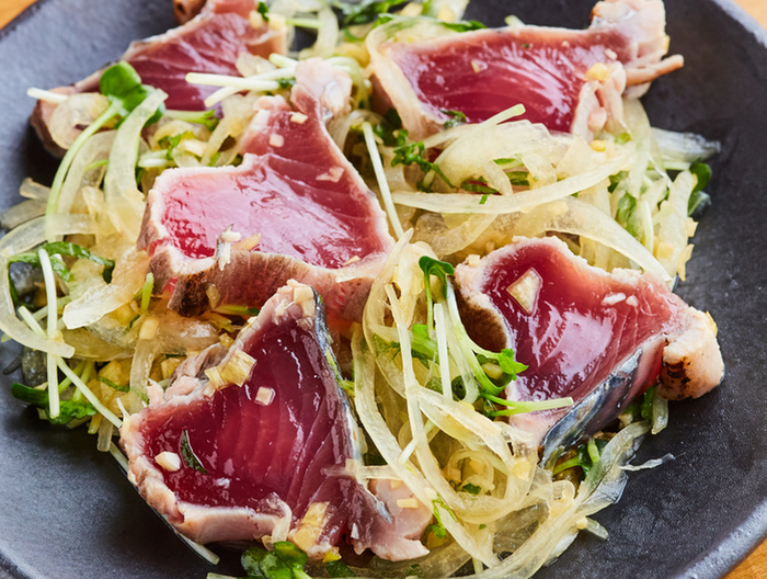 かつおのたたき 香味だれ