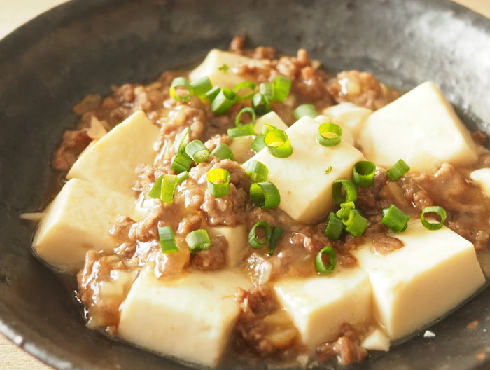 豆腐とひき肉の塩麻婆