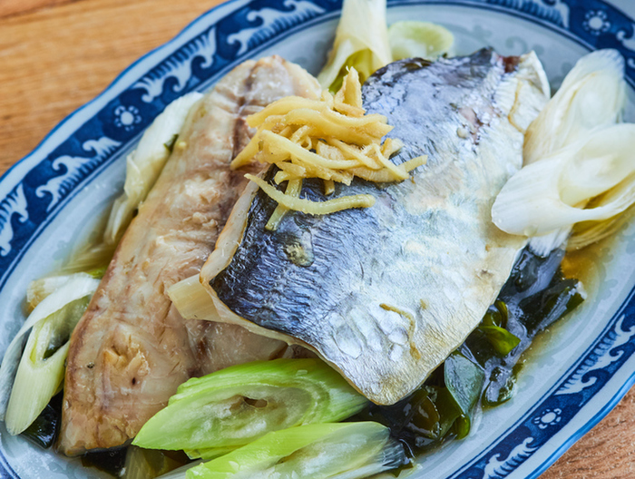 あじの香味蒸し