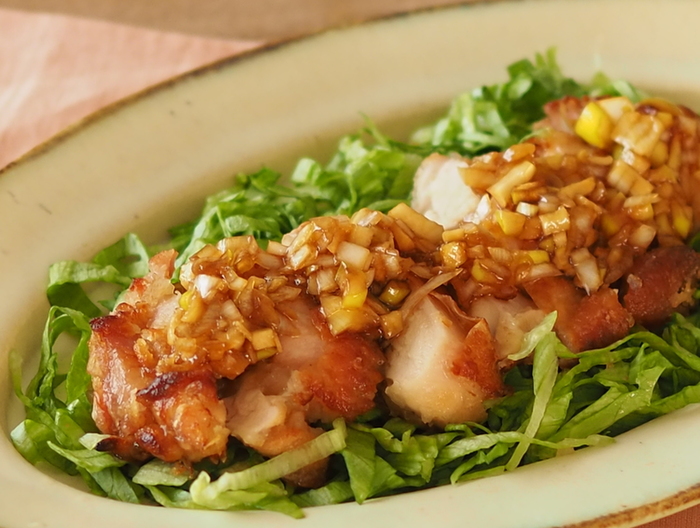 揚げない油淋鶏